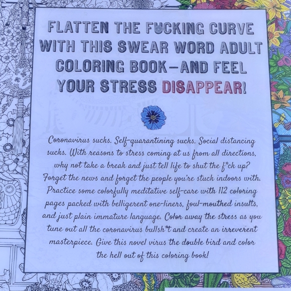 Adult Coloring Book - contains profanities - Picture 2 of 3